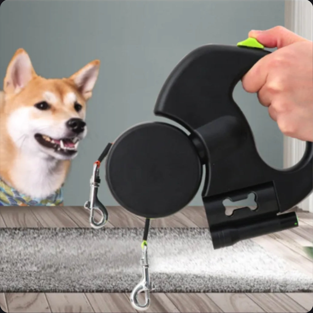 Auto Double Dog Leash