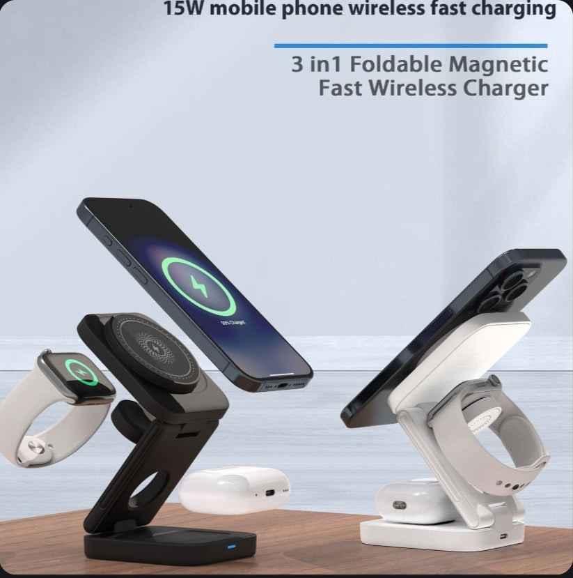 3 IN 1 FOLDABLE WIRELESS CHARGER