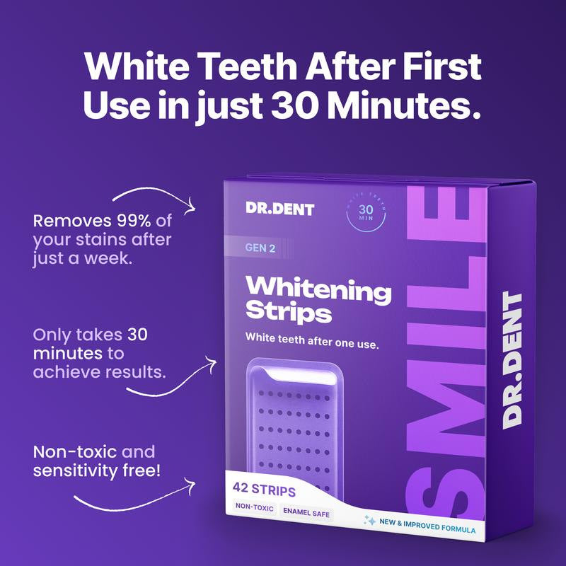 Purple Whitening Tooth Strips