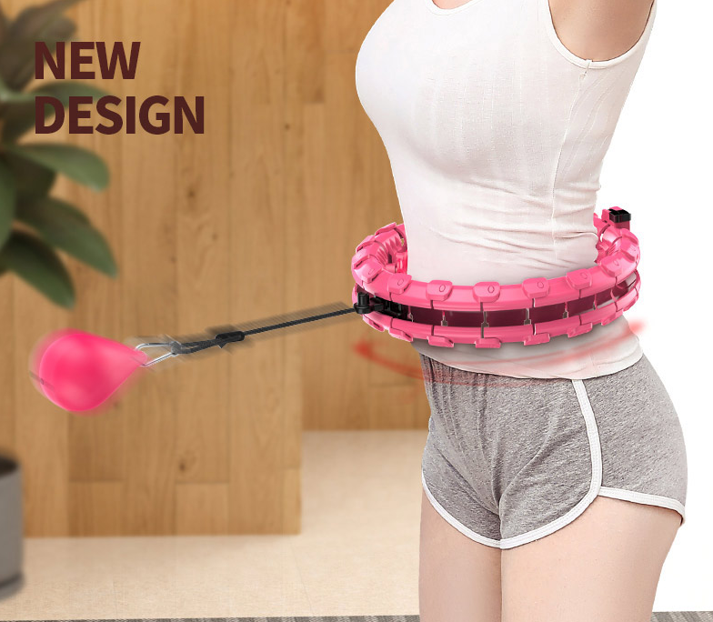 Weighted Hula Hoop for Easy Waist Slimming Exercise