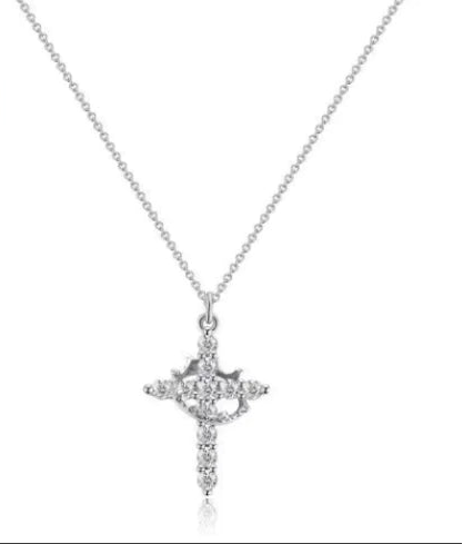 Crown Cross Necklace