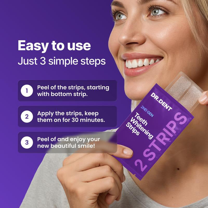 Purple Whitening Tooth Strips
