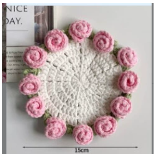 Rose Crochet Coaster Kit