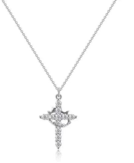 Crown Cross Necklace
