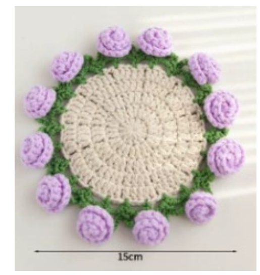 Rose Crochet Coaster Kit