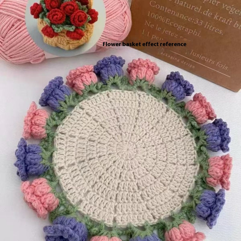 Rose Crochet Coaster Kit