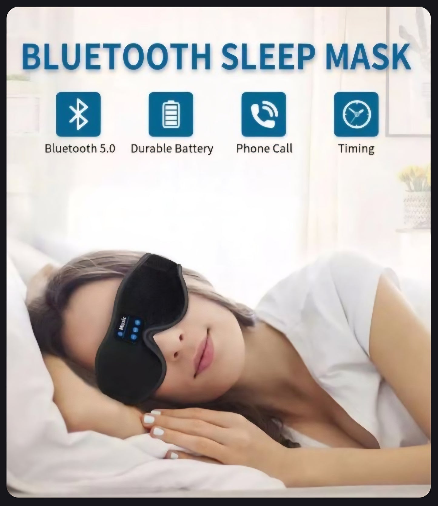 3D Eye Mask Bluetooth 50 Unlimited Music Stereo