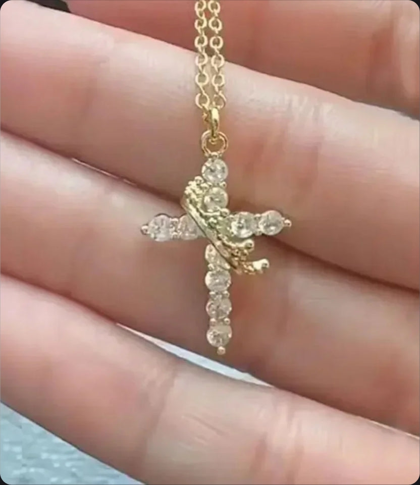 Crown Cross Necklace