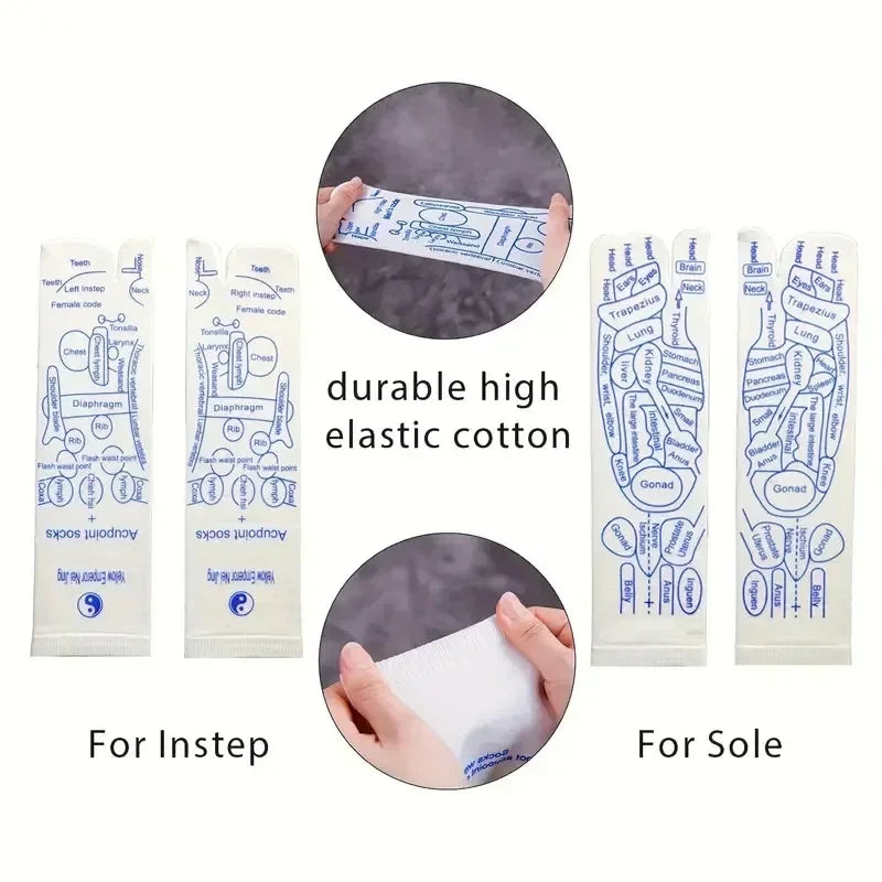 Reflexology Socks with Massage Tool (One Set)