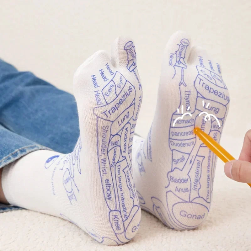Reflexology Socks with Massage Tool (One Set)