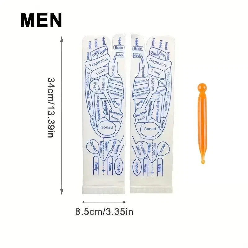 Reflexology Socks with Massage Tool (One Set)