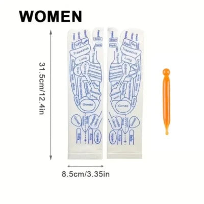 Reflexology Socks with Massage Tool (One Set)